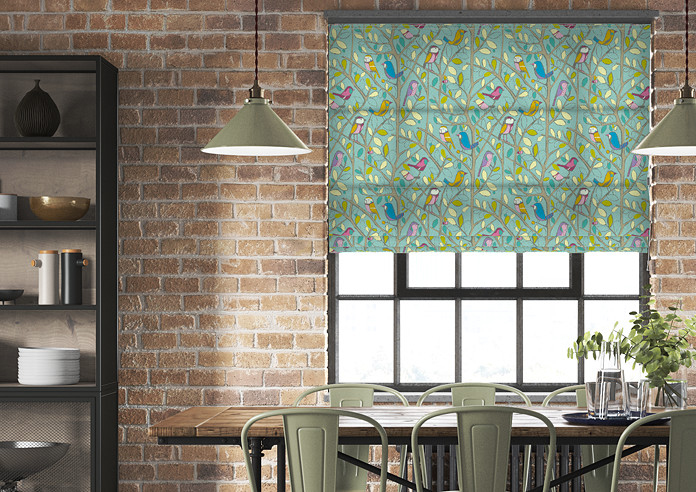 Tweety, Duckegg - Twist&Fit Roman Blind - Image 3